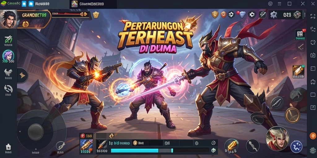 Tampilan seru pertarungan karakter di arena GRANDBET88.