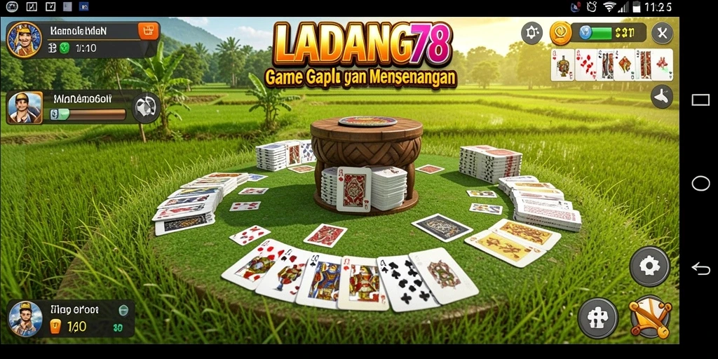 Screenshot gameplay LADANG78 yang menampilkan aksi seru permainan Gaple.