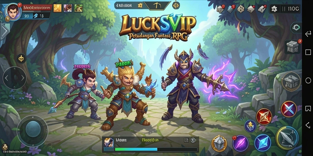 Tampilan gameplay LUCKSVIP yang menakjubkan dalam dunia RPG.