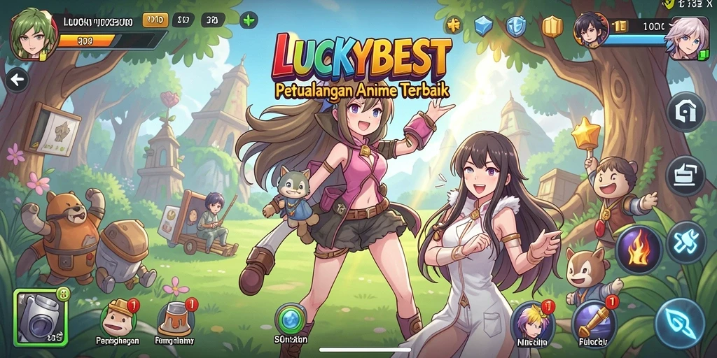 Gameplay seru dengan karakter Anime favorit yang bertarung.