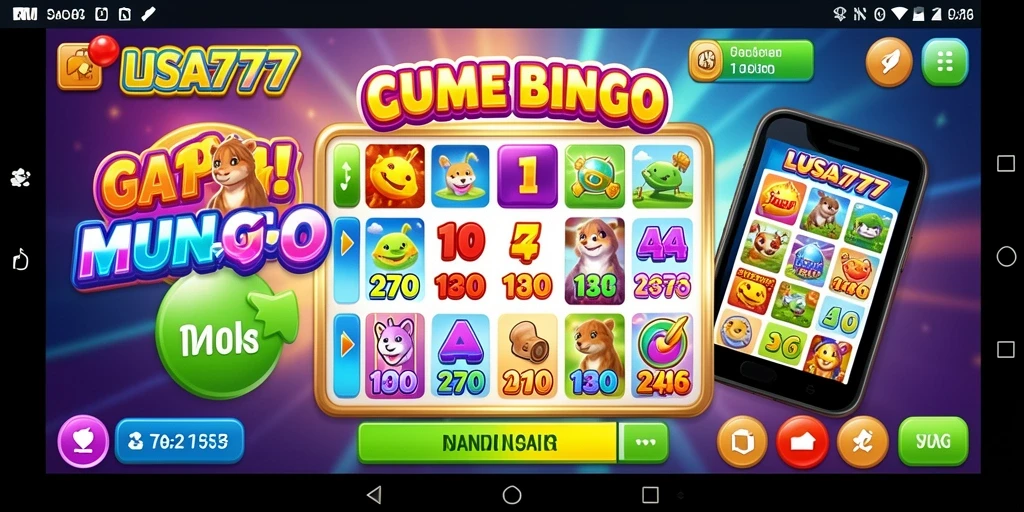 Screenshot permainan LUSA777 yang menunjukkan keseruan Bingo.