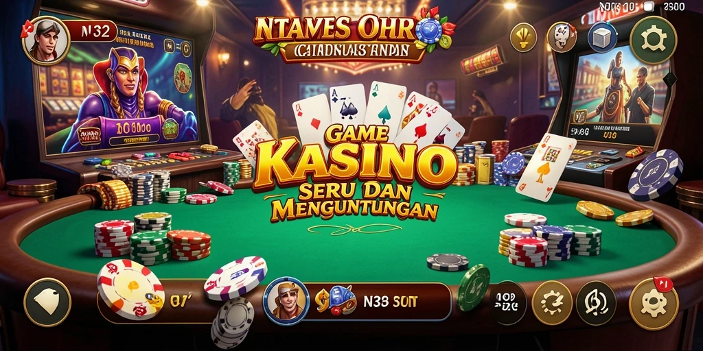 Tangkapan layar N32 menampilkan pengalaman bermain Kasino yang seru dan menegangkan.
