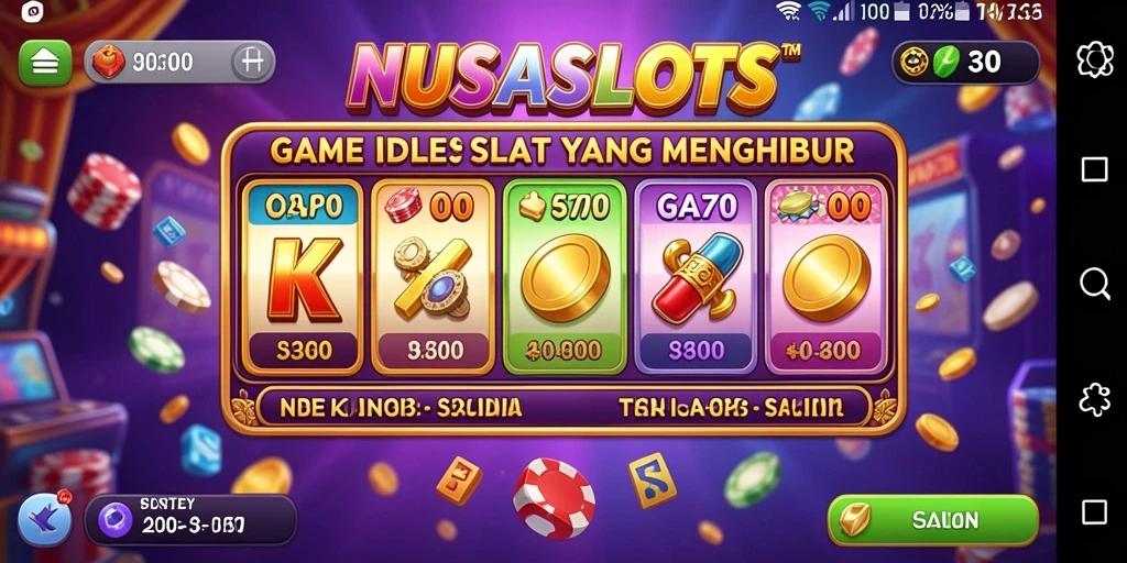 Tampilan gameplay <strong>NUSASLOTS</strong> yang menarik dan penuh warna.