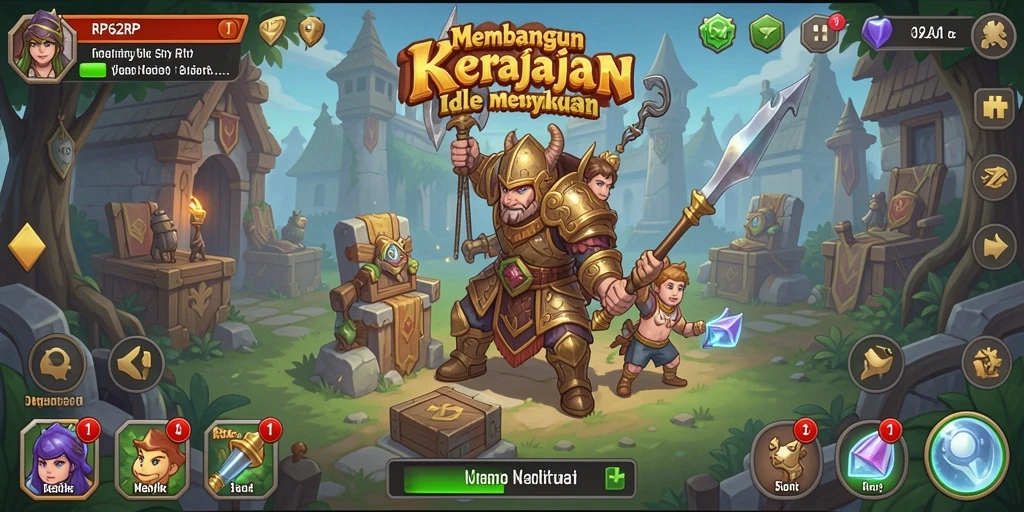 Gameplay RP62RP yang seru dan menantang di dunia Idle.