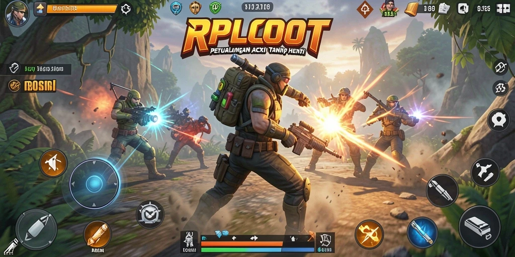Tangkapan layar menarik dari gameplay RPLOOT yang penuh aksi.