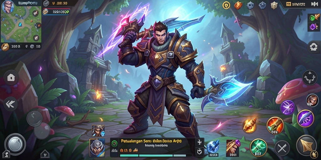 Screenshot gameplay RUMPITOTO menampilkan aksi pertarungan yang seru.