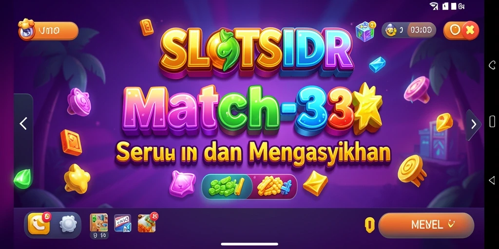 Tampilan gameplay SLOTSIDR dengan seru dan colorful.