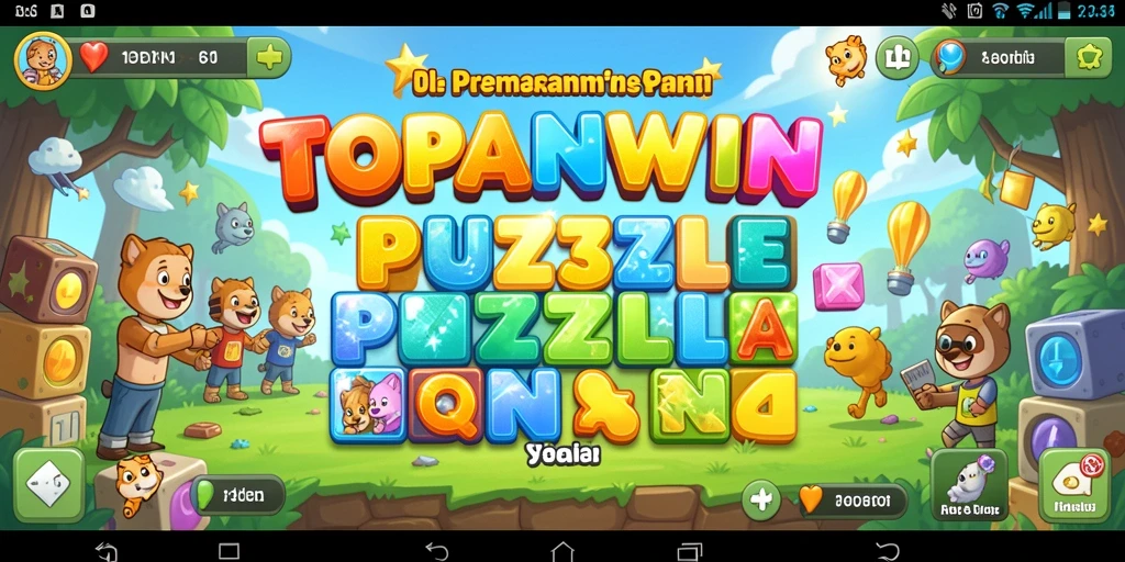 Screenshot gameplay TOPANWIN yang menggambarkan keseruan permainan Puzzle.