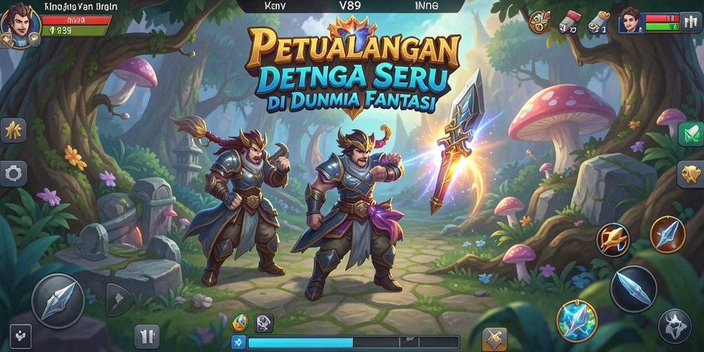 Gameplay petualangan V89 yang seru dan mendebarkan.