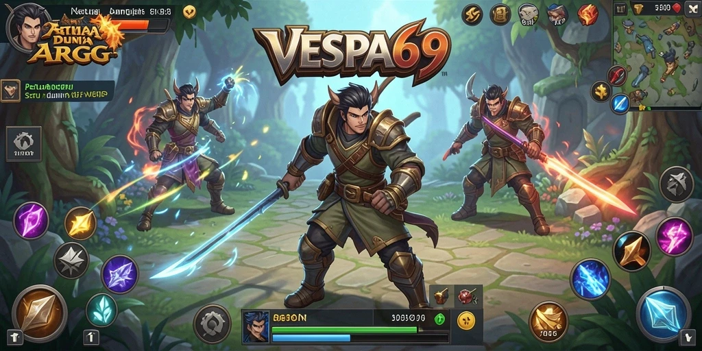 Tampilan gameplay ARPG yang mendebarkan dan penuh aksi.