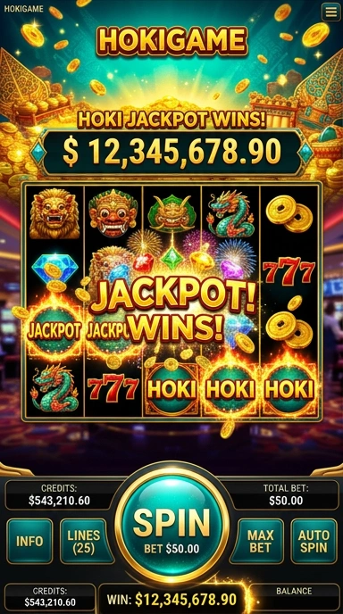 Screenshot dari beranda utama aplikasi hokigame yang menunjukkan aplikasi terbaru.